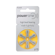 Power one P10 hearing aid battery